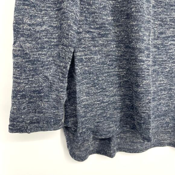 Zara Man Blue Knit Henley Top Small Long Sleeves - Picture 5 of 7